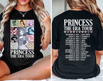 Princess The Eras Tour Shirt, Princess Tour Tee, Disney Girl Trip Shirt, Princess Girl Shirt, Princess Eras Tour, Disney Princess Tour Tee