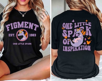 Epcot Figment Shirt,One Little Spark Of Inspiration Shirt, Figment Shirt, Disney Figment Shirt, Figment Est 1983 Tee,Disney Family Trip Tee