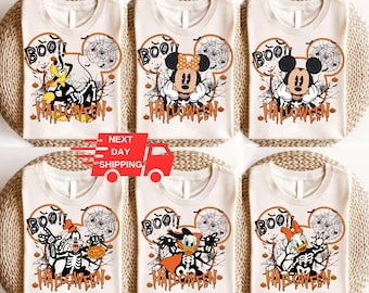 Camisetas personalizadas de Disney para Halloween de otoño, sudadera de Mickey y sus amigos para Halloween