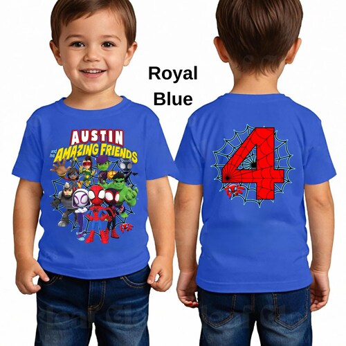 Personalized Spidey Birthday Sweatshirt, Shirt, Hoodie: Superhero Family Party Tee, Spiderman T-Shirt