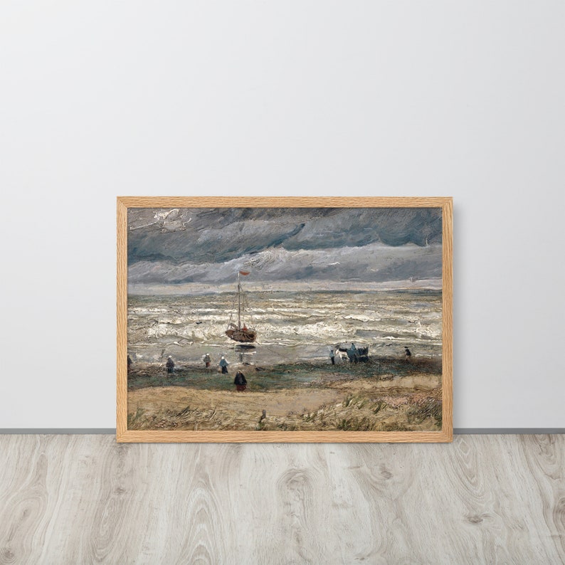 Vincent Van Gogh's Beach at Scheveningen in Stormy Weather Etsy