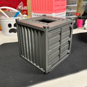 Container Style Tissue Box Cover (Grey)