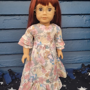 SECONDS 18 Inch Doll Dress w/ Flounce Sleeves -- Apple Princess