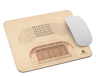 Cavaillé-Coll Saint-Sulpice Organ Console – French Vintage Pipe Organ Mouse Pad for Music Lovers & Organists