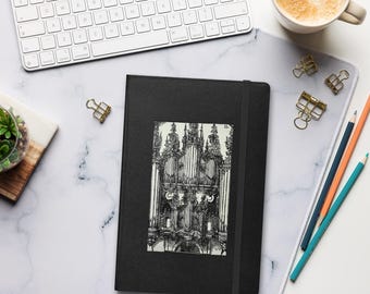 Historic Renaissance Organ Notebook – Praetorius Syntagma Musicum Vintage Blueprint Design