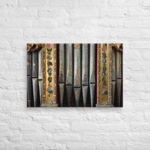 Italian Pipe Organ Canvas – Vintage Wall Art for Classical Music & Church Decor