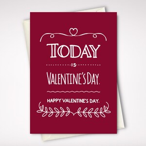 Valentines card PRINTABLE instant download, Last minute Valentine&#39;s Day greeting card for anyone- man,woman,girl/boyfriend,spouse