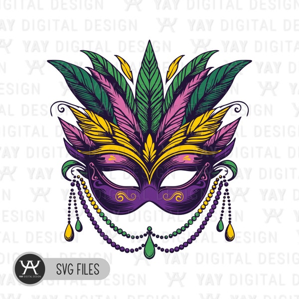 Carnival Mardi Gras Mask Svg, Mardi Gras Png Design, Mardi Gras Sublimation Design Svg, Happy Mardi Gras Svg, Mardi Gras Mask Png, Carnival