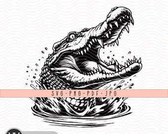 Groovy Alligator SVG: Gator Shirts Design, Father's Day (Digital Download)