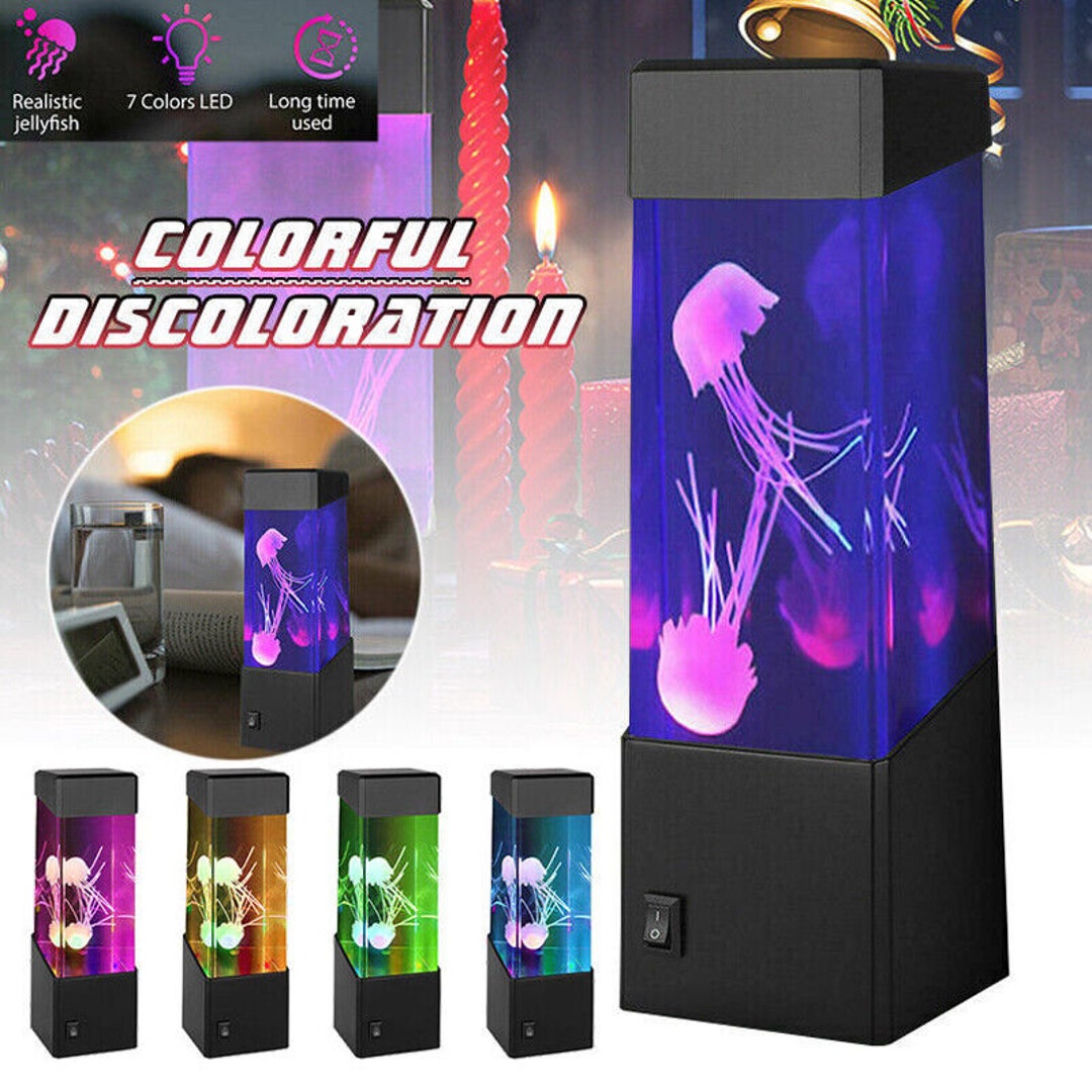 LED Jellyfish Lava Lamp Jellyfish Lamp Electric Aquarium Tank Etsy UK
