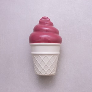 Eis Wand Skulptur, Moderne Pop Art, Keramik Eis, Eclectic Küche Dekor, Rose Eistüte Kunst, Innenarchitekt