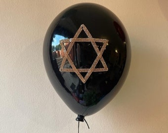 Swarovski Magen David Ceramic Balloon, Holiday Gift Ideas, Gifts from Israel, Wall Sculpture, Living Room Wall Decor, Interior Designer