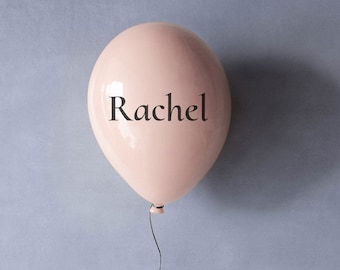 Personalized Neutral Pink Balloon Sculpture, Nursery Room Decor, Ceramic Sculpture, Pop Art Sculpture, Playroom Wall Art, Girls Nursery Room
