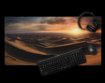 XL Desert Dunes Gaming Mouse Pad | Gaming Mousepad | Office XL Desk Mat | Custom Mouse Pad | Mousepad