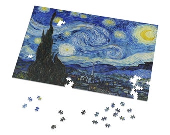 Vincent Van Gogh- The Starry Night (Puzzle) (30, 110, 252, 500,1000-Piece)
