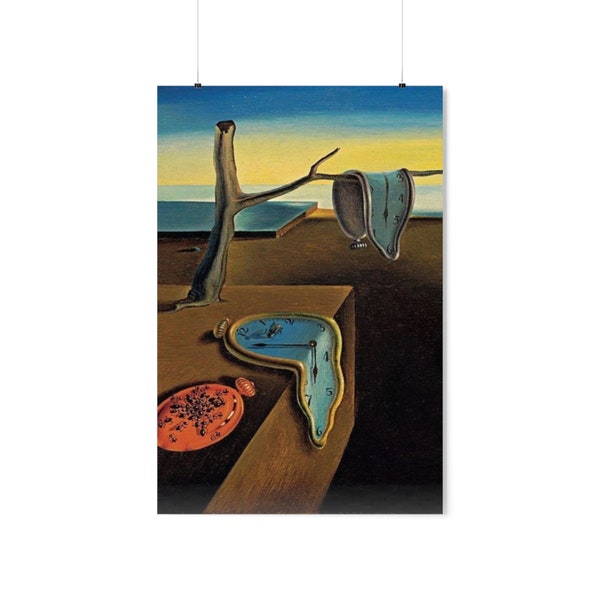 Historical Art Reproduction, Vintage Art, large Poster, Artsy Home Decor, Salvador Dali- The Persistence of Memory