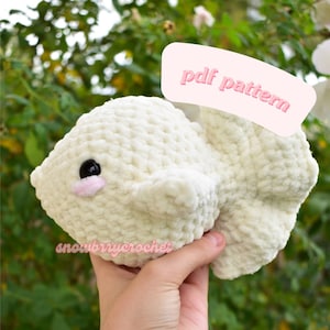 Adorable Snow Fish- Easy Amigurumi Crochet Pattern - Digital PDF