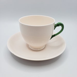 Seltene Vintage toskanische Rosa Bone China Teetasse und Untertasse