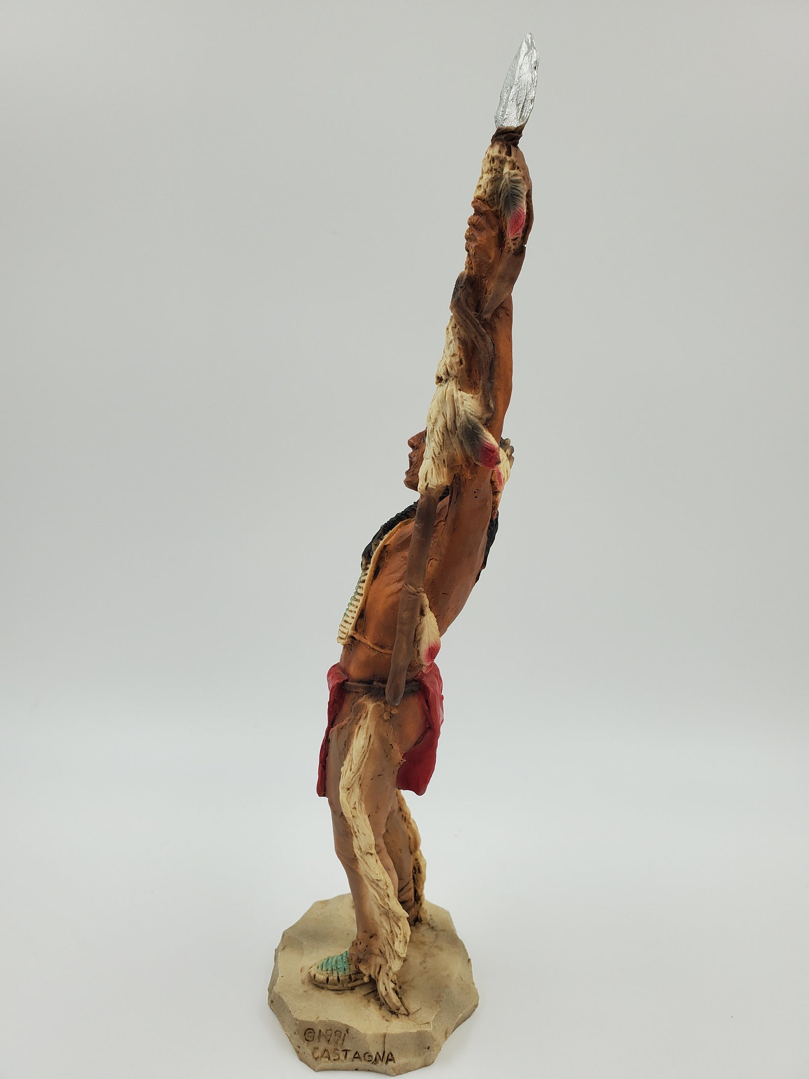 Rare Vintage Castagna Wild West Series Crazy Horse Collectable Figurine ...