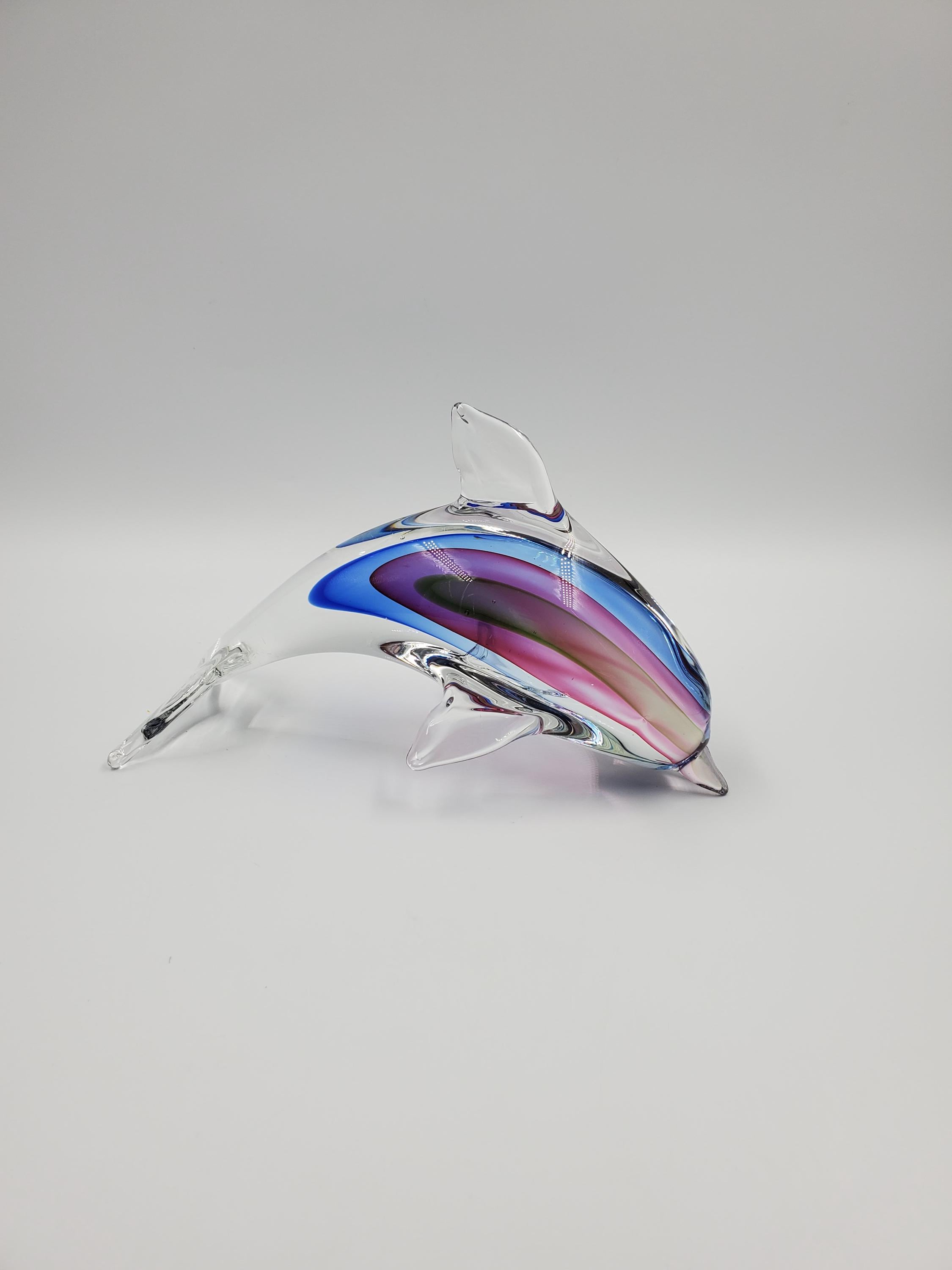Italy glass dolphin - Etsy 日本