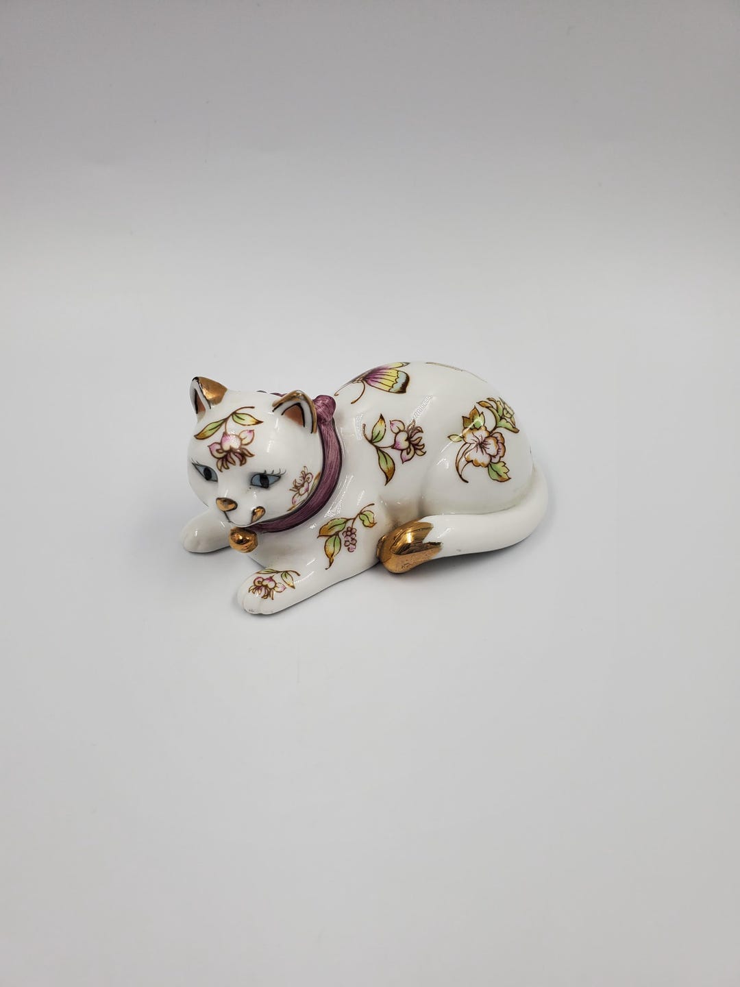 The Franklin Mint Satsuma Curio Cabinet Cat Collection Figurine - Etsy