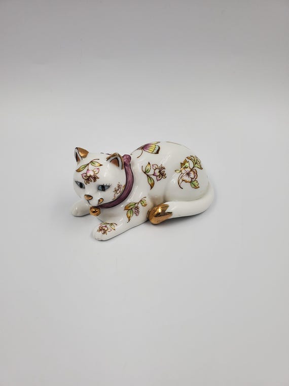 The Franklin Mint Satsuma Curio Cabinet Cat Collection Figurine - Etsy