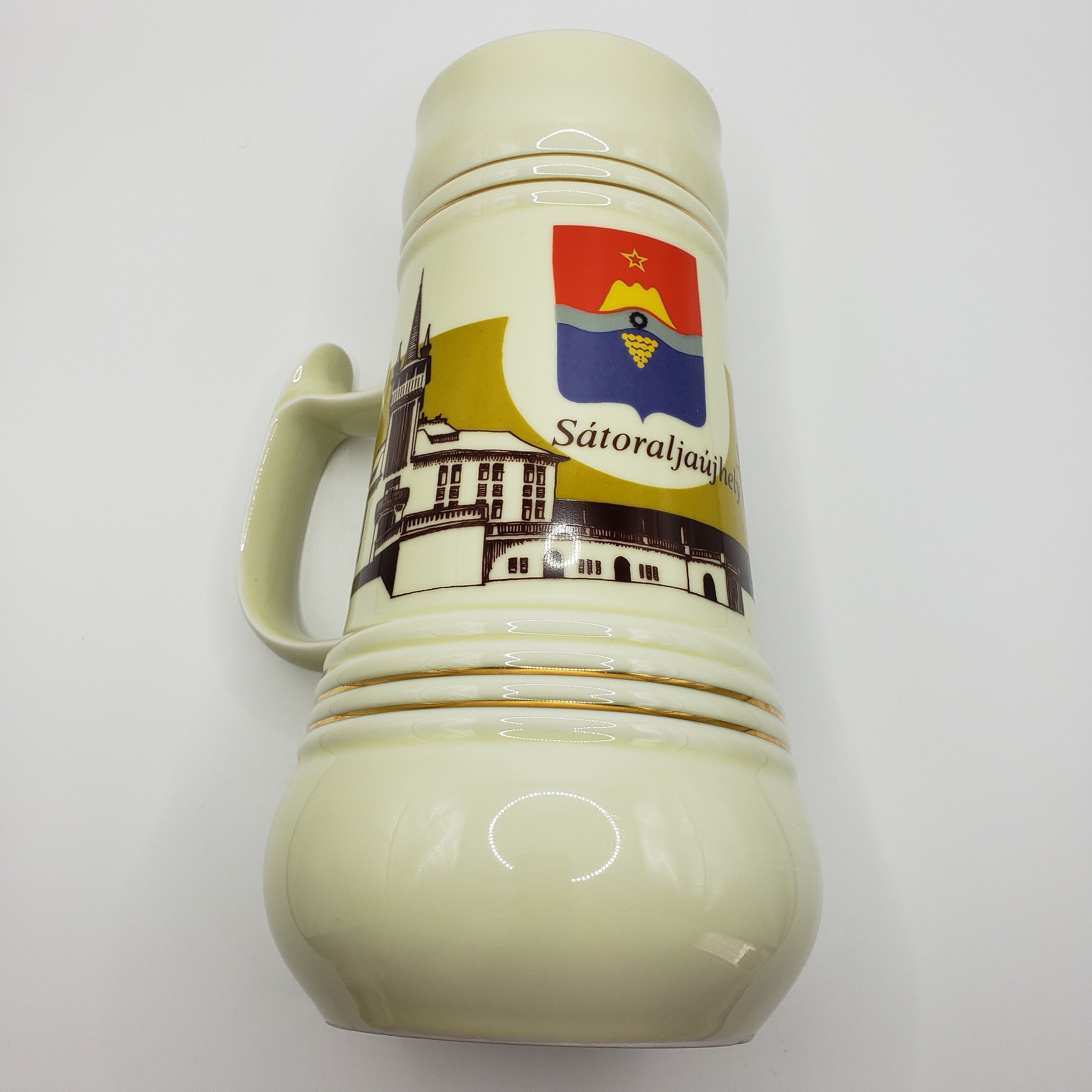 Hungarian Vintage Porcelain 32 OZ Hollohaza Beer Stein - Etsy