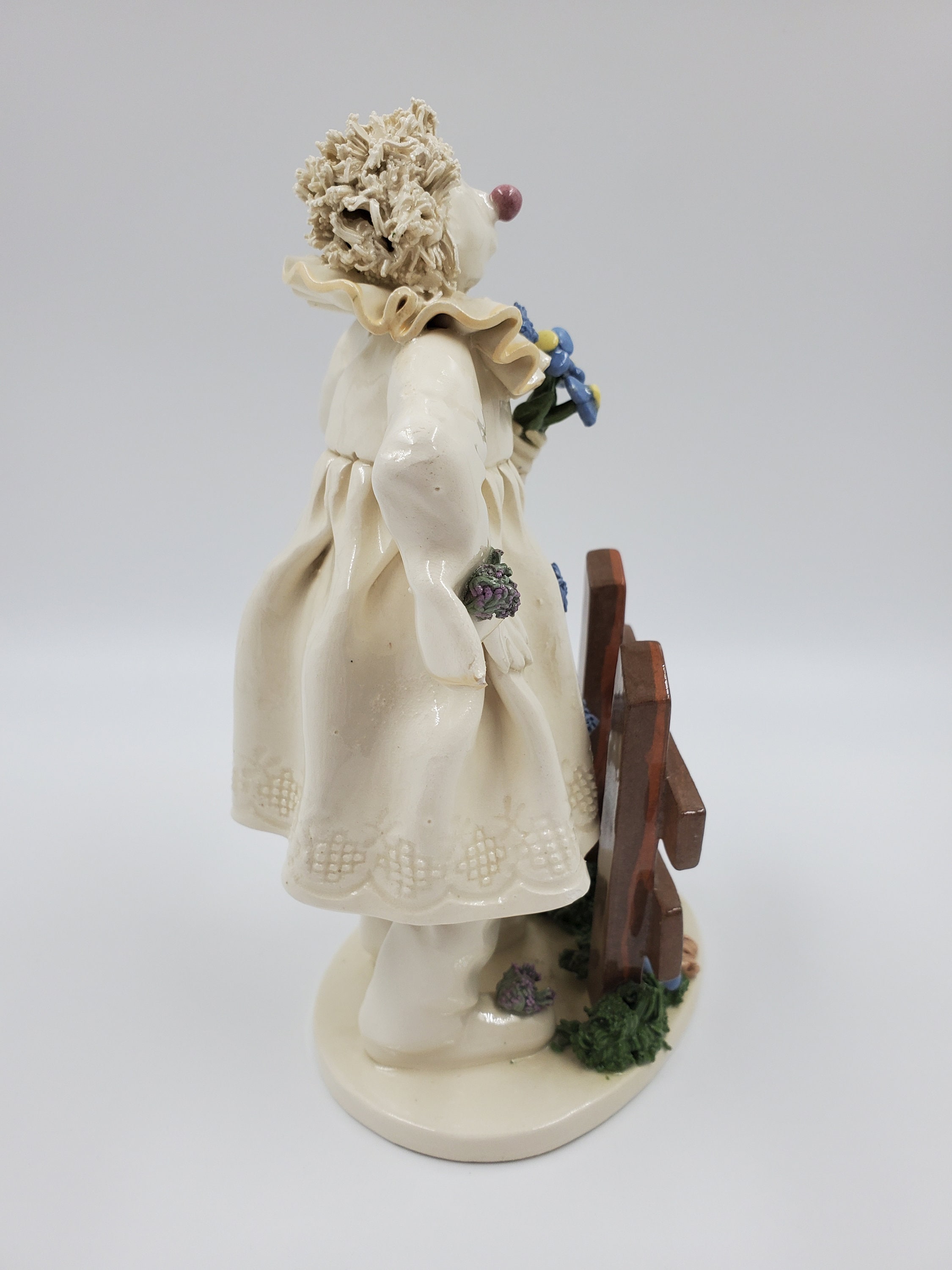 Rare Vintage Original Susan Meindl Pottery Harlequin Clown