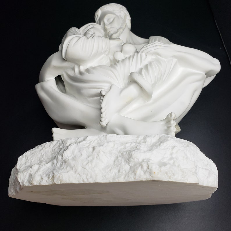 Vintage Timothy P Shmalz a Quiet Moment Sculpture Figurine of the Holy