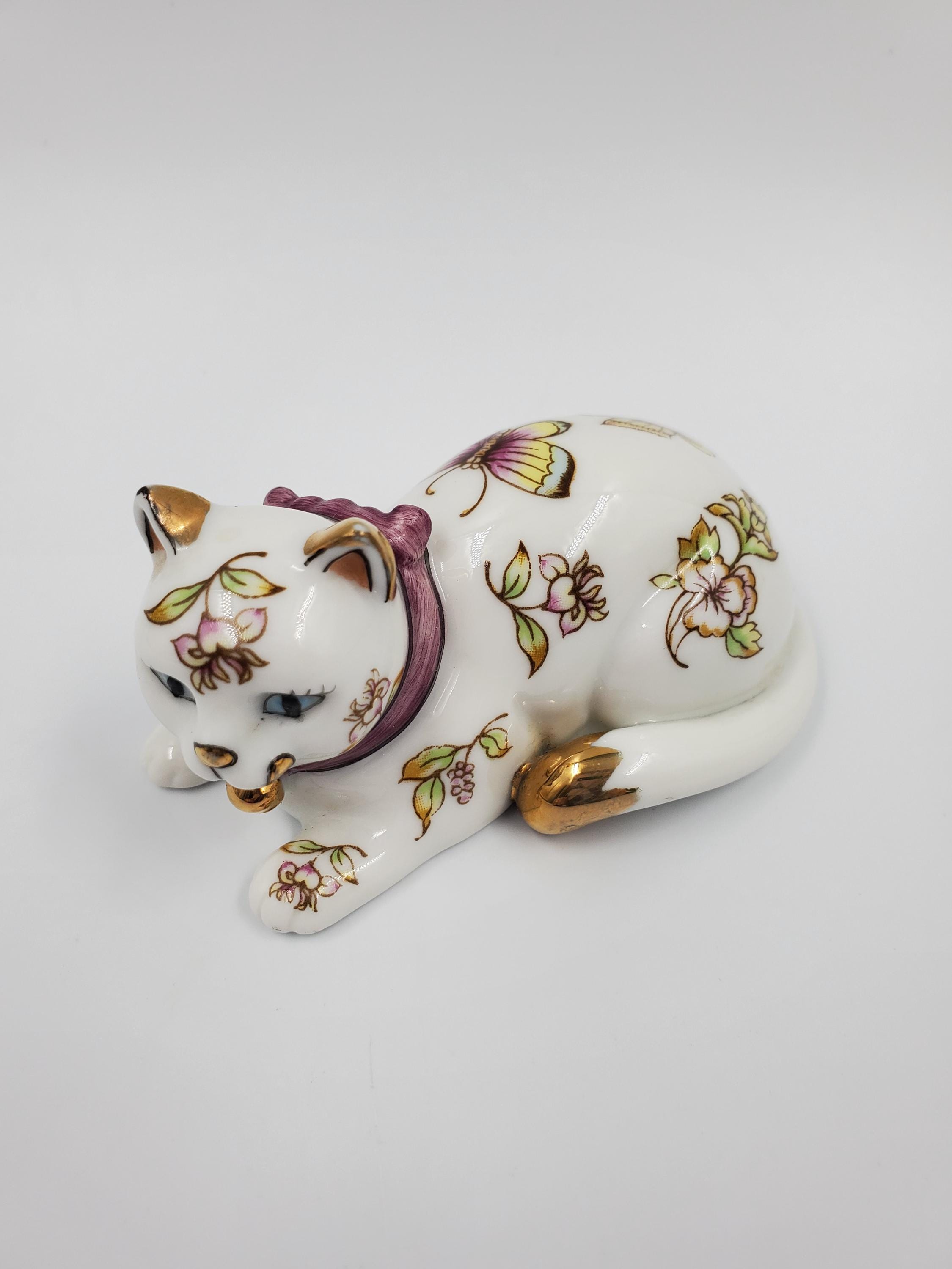 The Franklin Mint Satsuma Curio Cabinet Cat Collection Figurine - Etsy