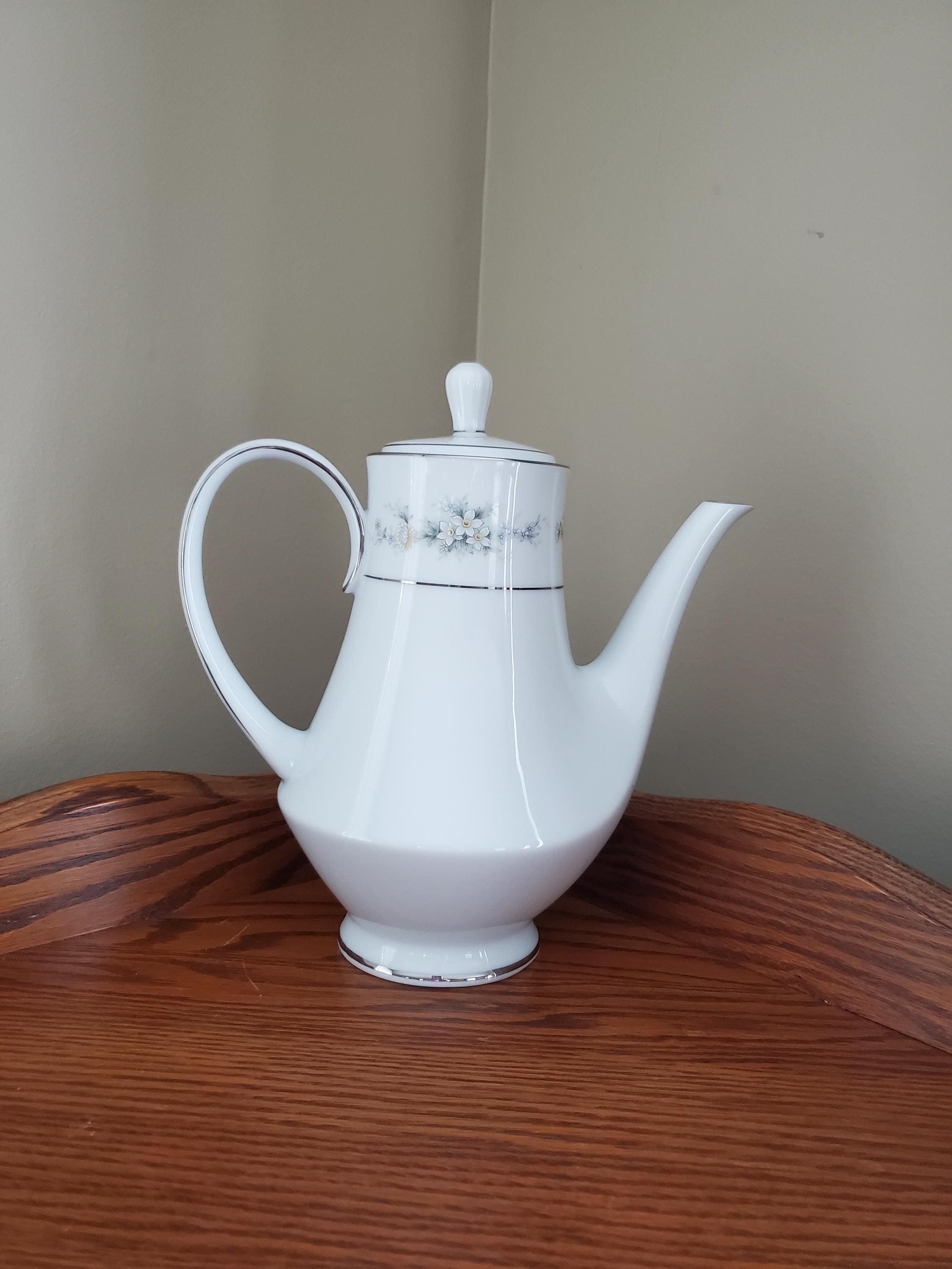 Vintage Noritake Melissa Pattern 6 Cup Fine China Teapot - Etsy