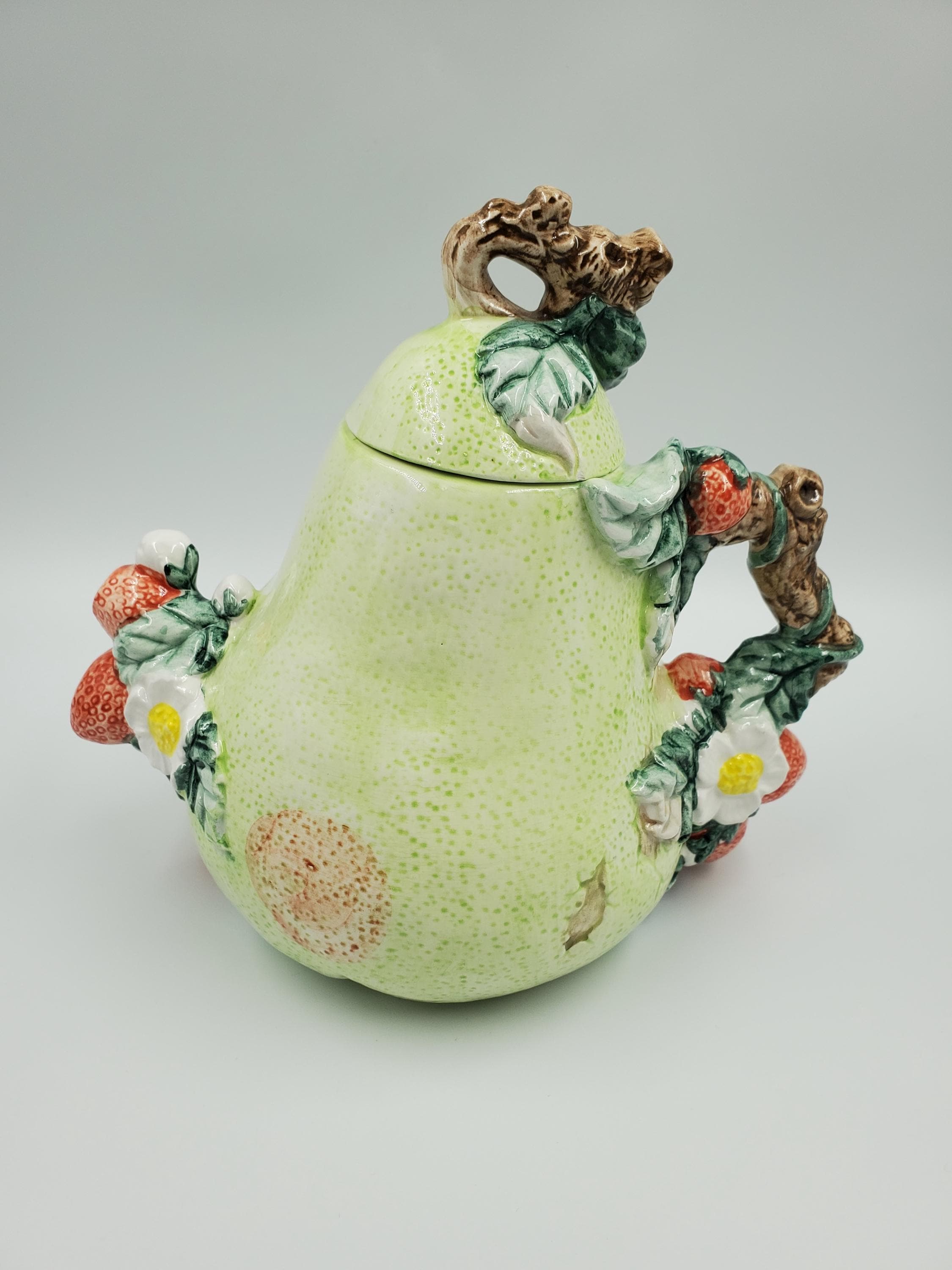 Heritage Mint ヴィンテージ　ティーポット 80’S お家 Heritage Mint Ltd. Collectable Ceramic Pear and Strawberries