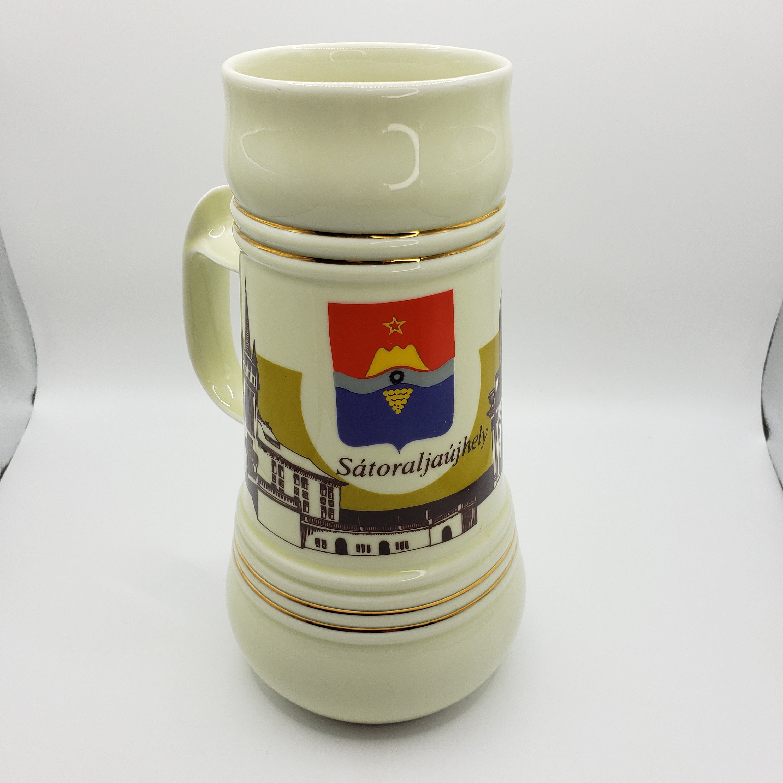 Hungarian Vintage Porcelain 32 OZ Hollohaza Beer Stein - Etsy