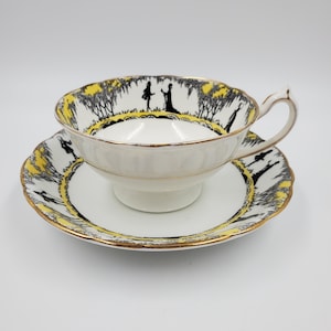 Paragon Courting Couple Bone China Teacup And Saucer Set