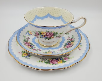 Vintage Royal Albert Prudence Teacup Saucer And Sandwich Plate