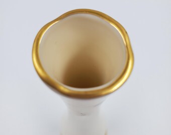 Lenox Floral Pattern Bud Vase With Gold Trim - Etsy