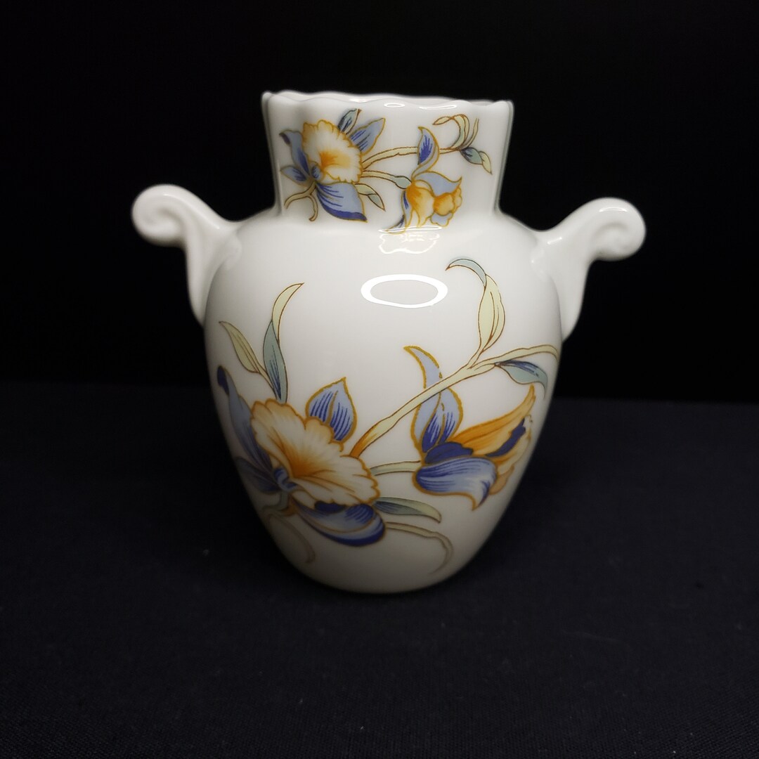 Aynsley just Orchids Fine Bone China Posey Vase Etsy