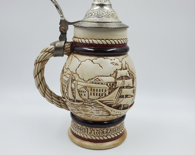 Vintage Avon Ceramarte 1978 Collectable Staysail Schooner Beer Stein