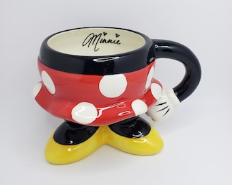 Disney Three Dimensional Minnie Mouse Ceramic Beverage Mug