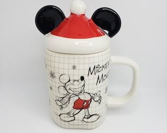 Disney Mickey Mouse Sketch Book Collectable Beverage Mug With Lid