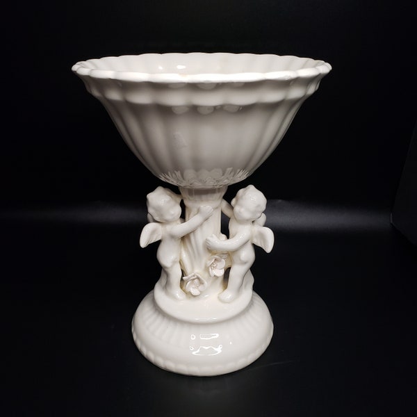 National Potteries Company Porselein Cherub middelpunt voetstuk schotel