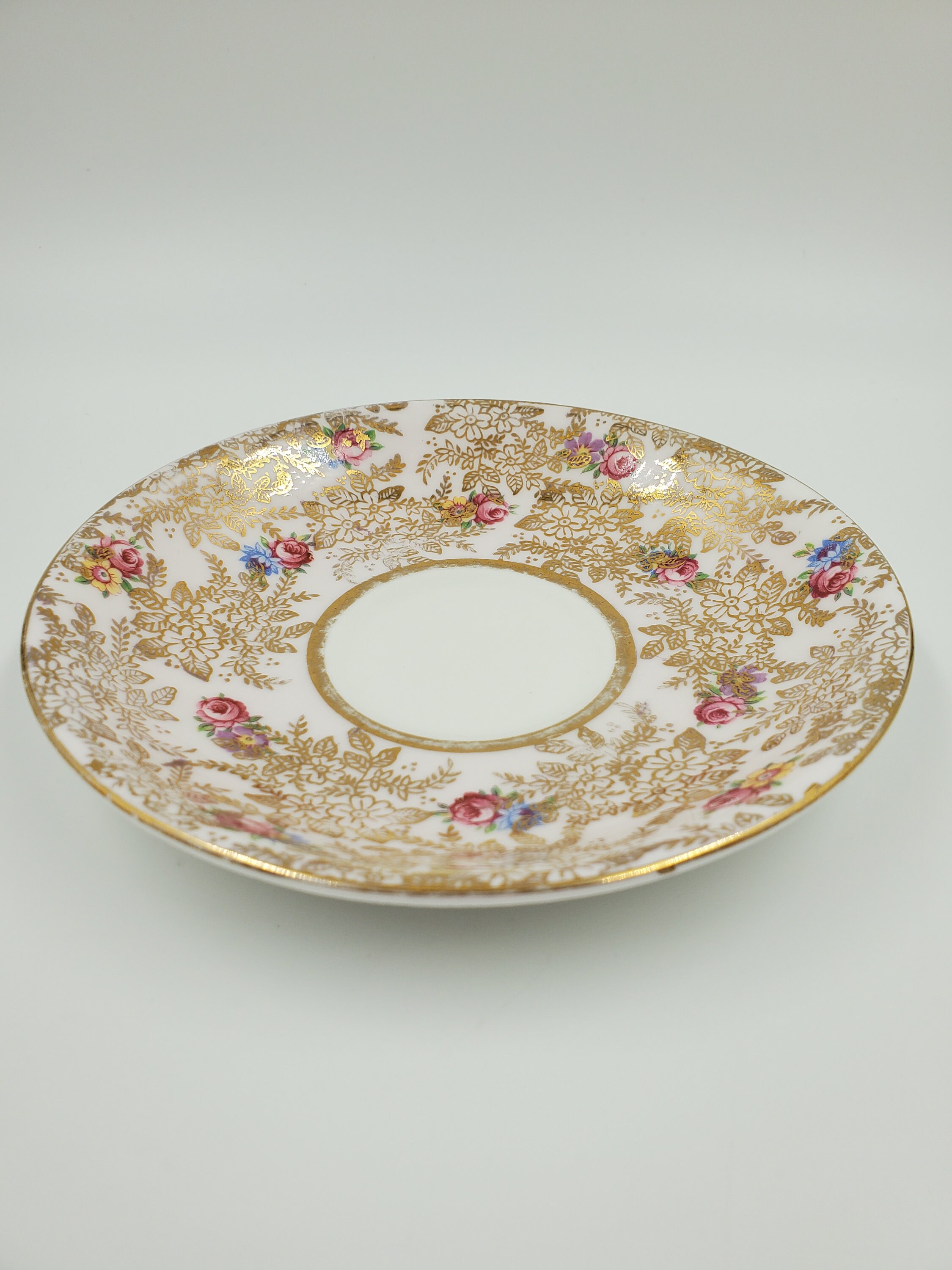 Colclough Pink and Gold Chintz Roses Floral Teacup and Saucer Set - Etsy