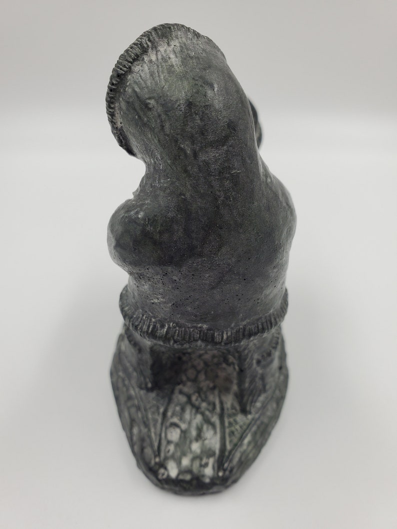Wolf Original Soapstone Inuit Couple With Seal Signed Figurine Etsy