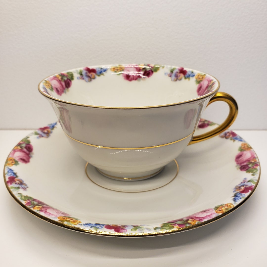Limoges Elite Works Teacup and Saucer - Etsy