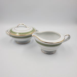 Noritake Enchantress Creamer And Sugar Bowl Set With Lid