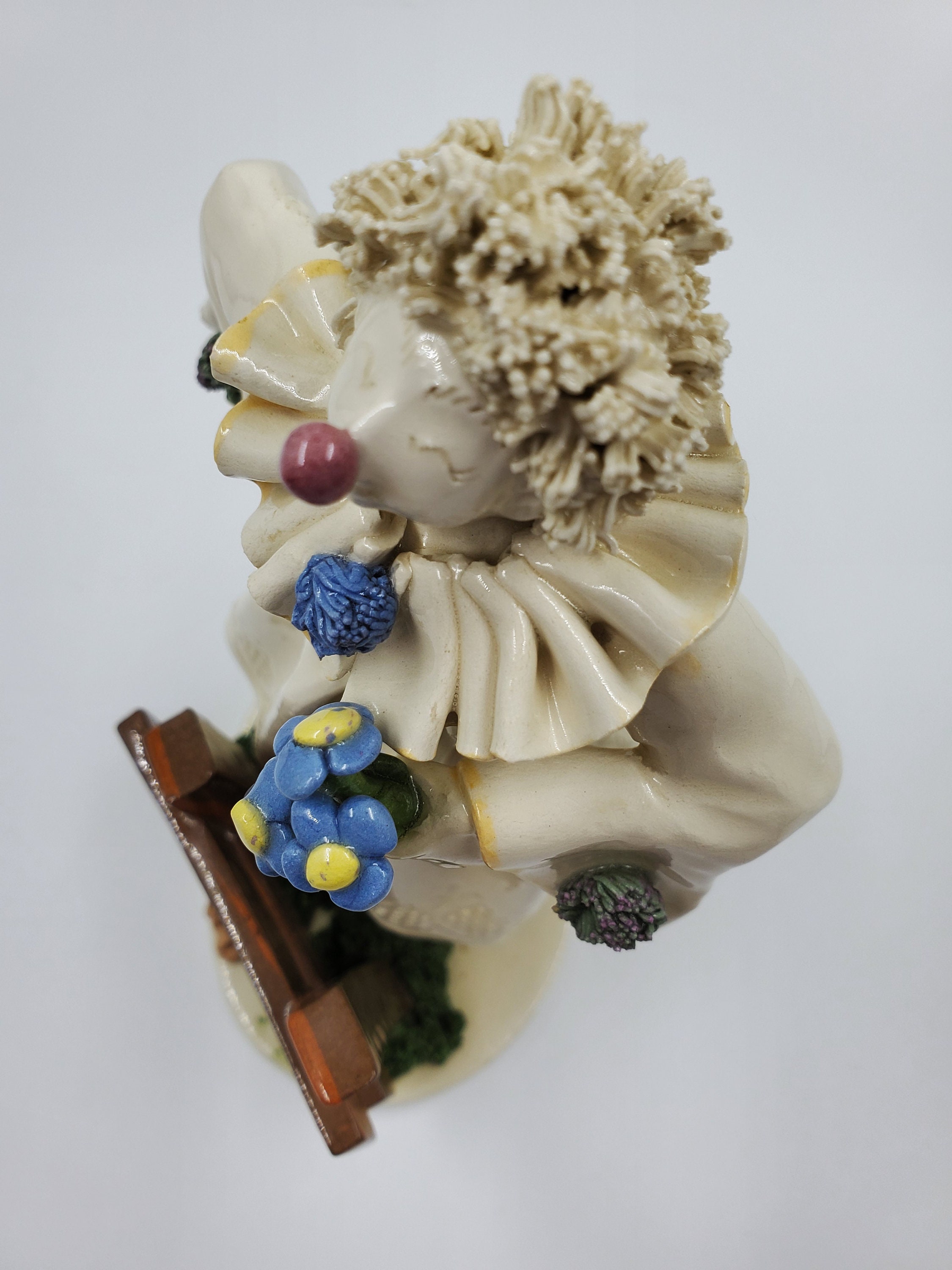 Rare Vintage Original Susan Meindl Pottery Harlequin Clown
