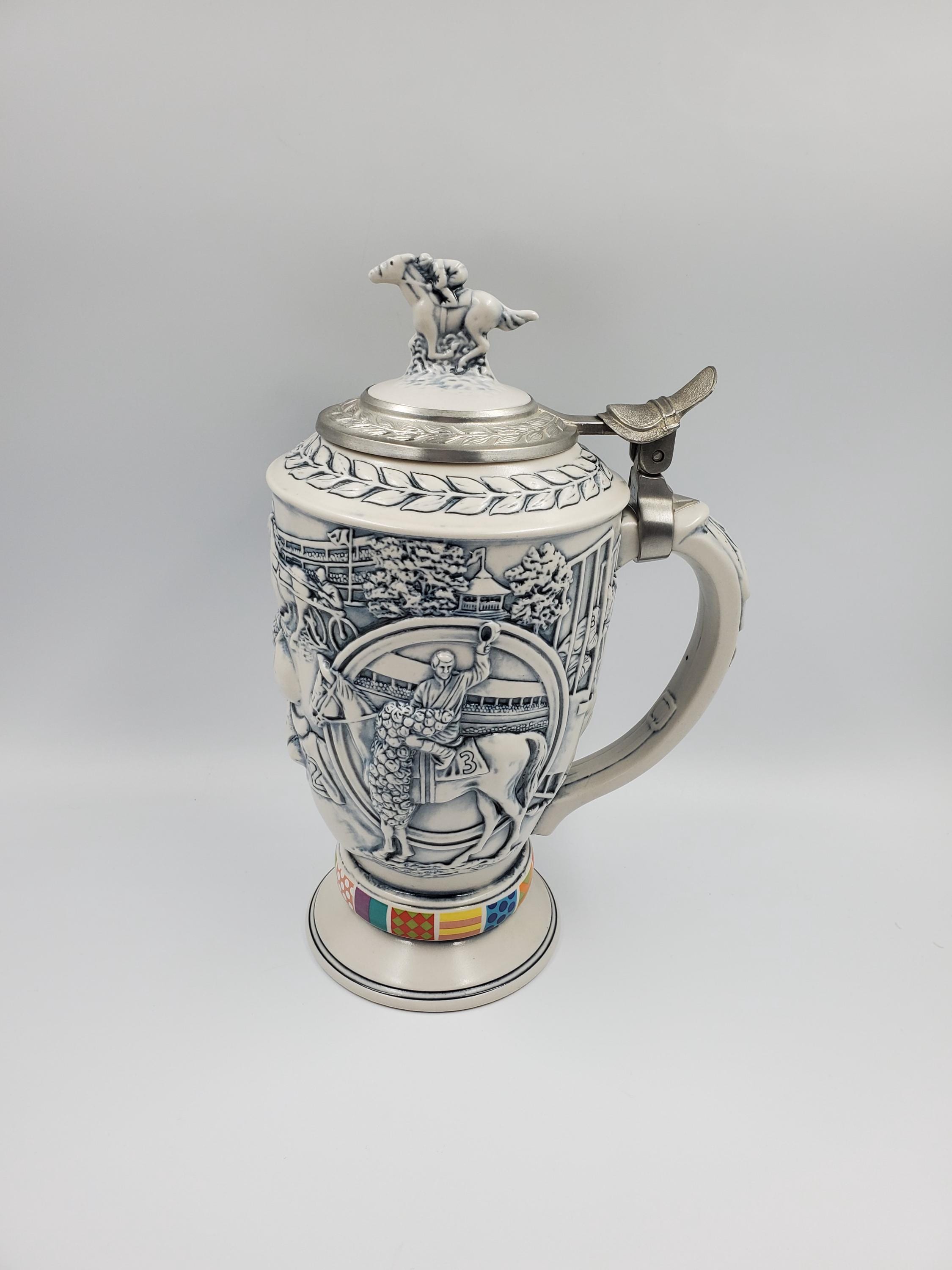 Vintage Avon Horse Racing Winners Circle Three Dimensional Beer