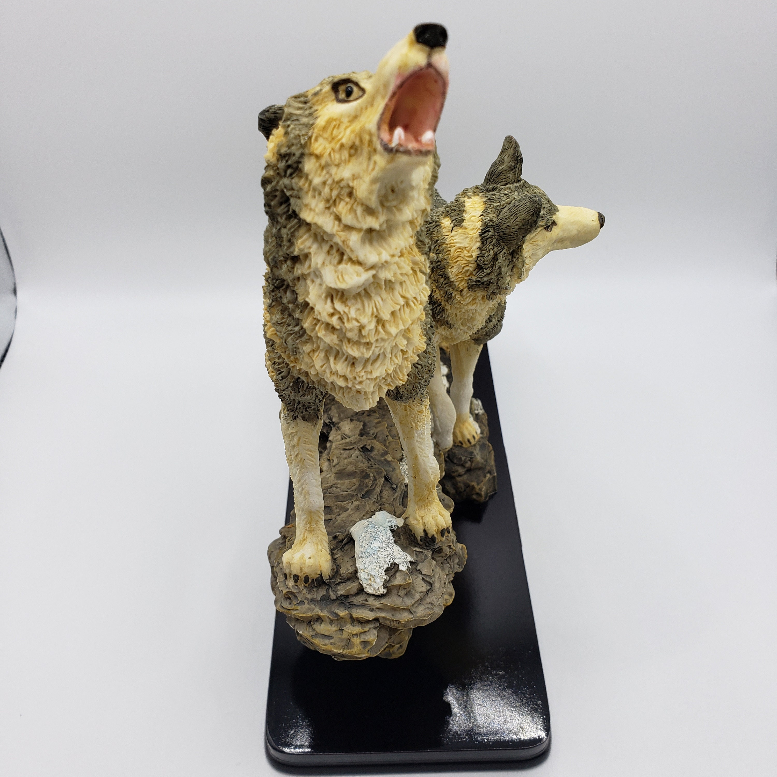 Louis Dionne Hand Carved Timber Wolves Sculpture Figurine - Etsy