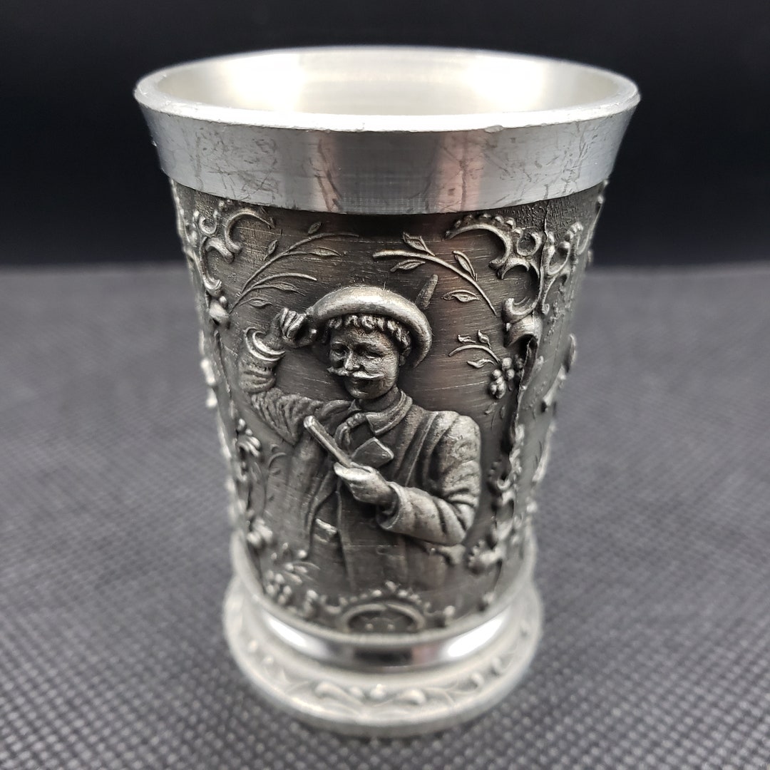 Vintage Frieling Zinn Pewter Shot Glass Etsy
