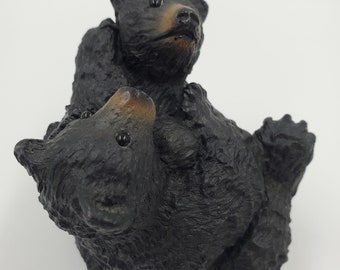 Edmund Wolf Jr. Hand Carved Bear Cubs Figurine - Etsy Canada